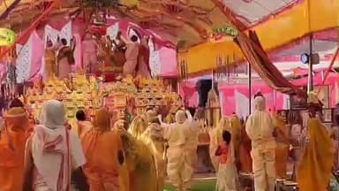 बक्स्वाहा: बकस्वाहा में कल्पद्रुम महामंडल विधान का दूसरा दिन, भक्ति भाव से गूंजा वातावरण