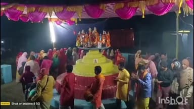 शिकारीपाड़ा: कजलादहा और कुसपहाड़ी में रास पूजा धूमधाम से की गई, मेले का भी आयोजन हुआ