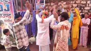 शाहबाद: समरानिया में शीतला माता की प्रतिमा प्राण प्रतिष्ठा के लिए निकाली गई कलश यात्रा