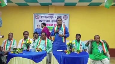 তমলুক: CPI(M) এখন BJP,আর BJP ক্ষমতায় এলে কি হবে তা আমরা জানি,আজ মুগবেড়িযায় INTTUC সাধারণ সভায় বলেন রাজ্য সম্পাদক বিকাশ চন্দ্র ব