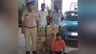 વાંસદા: વાંસદામાં મોળાઆંબા ખાતે દારૂની હેરાફેરી ઝડપાઈ, સ્વીફ્ટ કારમાંથી ૧૧૭૯ બોટલ દારૂ ઝડપાયો