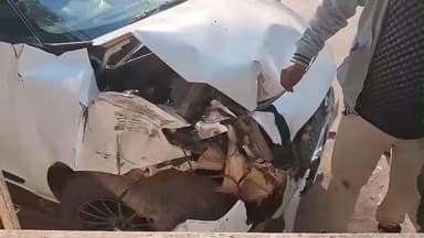 हरदा: गुर्जर बिल्डिंग के पास तेज रफ्तार कार ने ऑटो को मारी टक्कर, स्कूली बच्चे घायल