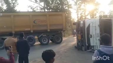 करतला: उरगा-हाटी मुख्य मार्ग पर हादसा, तेज रफ्तार ट्रेलर पलटा, ड्राइवर घायल