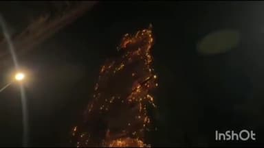 ठाणे: विद्युत रोषणाई करावी अशी कशिश पार्क येथे संपूर्ण इमारतीला लागली आग, परिसरात एकच खळबळ