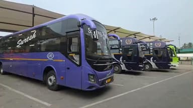 கோவை தெற்கு: தீர்வு எட்டும்வரை தமிழகத்தில் ஆம்னி பேருந்துகள் ஓடாது காந்திபுரம் பகுதியில் ஆம்னி பேருந்து உரிமையாளர்கள் பேட்டி