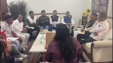 रामनगर: दिल्ली रामनगर के भाजपा नेताओं के जनप्रतिनिधि मंडल ने पौड़ी सांसद अनिल बलूनी से आवास पर की मुलाकात