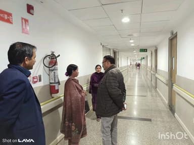 बल्ह: विधायक इंद्र सिंह गांधी ने एम्स बिलासपुर में उपचाराधीन लोगों से की मुलाकात