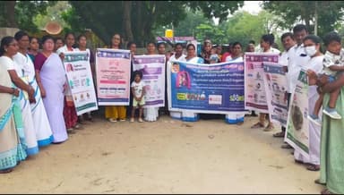 గూడరేవుపల్లి గ్రామంలో తల్లులకు, గర్భవతులకు నిమోనియా వ్యాధి పై అవగాహన కల్పించిన డాక్టర్ ఉషశ్రీ