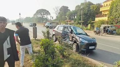 ସୁନ୍ଦରଗଡ ସହର: ଭୋଜ ପୁର ଛକ ନିକଟରେ କାର ଦୁର୍ଘଟଣା ଗ୍ରସ୍ତ, ଜଣେ ଗୁରୁତର