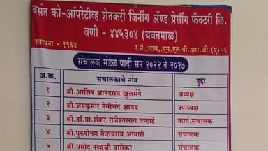 वणी: वसंत जिनिंगचे अध्यक्ष आशिष खुलसंगे यांचे पद बरखास्त,13 मतांनी अविश्वास ठराव मंजूर, 3 संचालक राहिले गैरहजर