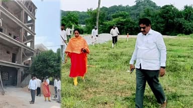 పలమనేరు: అక్రమ లేఅవుట్లు మరియు నిబంధనలు పాటించకుండా నిర్మించిన భవనాలను పరిశీలించిన మున్సిపల్ అధికారులు