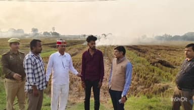 नौतनवा: नौतनवा में बिना रीपर कंबाइन मशीन चलाने पर ₹30,000 का जुर्माना, 12 का चालान