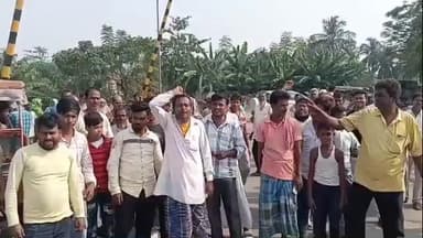 কাটোয়া ১: সাবওয়ে নির্মাণ নিয়ে রেল কর্তৃপক্ষর সাথে গ্রামবাসীদের বচসা ও বিক্ষোভে উত্তাল গাঙ্গুলীডাঙ্গা, ঘটনাস্থলে পুলিশ