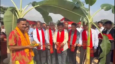 ডিফু: লাংহিনত পৰিবহণ বিভাগৰ বাছ কাউন্টাৰ আৰু পৰিবহণ বিভাগৰ বাংলো নিৰ্মাণৰ আধাৰশিলা স্থাপন বিধায়ক দৰছিং ৰংহাঙৰ