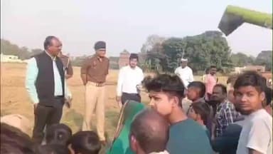 महाराजगंज: सदर तहसील के विभिन्न गांवों का DM ने किया निरीक्षण, पराली न जलाने की अपील की