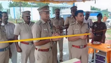 தேவகோட்டை: தேவகோட்டையில் புதிய சோதனை சாவடியை எஸ்பி திறந்து வைத்தார்