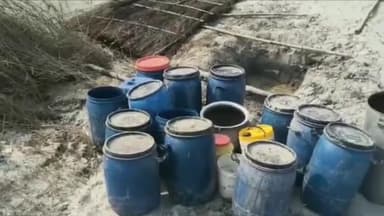 बंदरा: रामपुरदयाल में बूढ़ी गंडक नदी किनारे पुलिस की छापेमारी, 60 लीटर चुलाई शराब के साथ तस्कर गिरफ्तार