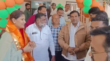 राजसमंद: करीब 3 माह बाद राजसमंद पहुंची विधायक दीप्ति किरण माहेश्वरी, भव्य स्वागत; बोलीं- 'विकास के लिए अर्पित कर दूंगी पुनर्जीवन'