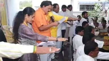 పుట్టపర్తిలో టిడిపిలో వివిధ పదవులు పొందిన నేతల ప్రమాణస్వీకారం