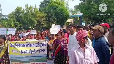 রঘুনাথপুর ২: তুলসীবাড়ীতে সেতু নির্মাণের দাবিতে ভোট বয়কটের ডাক দিয়ে মিছিল সহকারে BDOকে ডেপুটেশন গ্রামবাসীদের