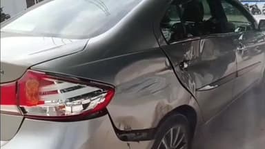 గుంటుపల్లి లో కారును ఢీకొన్న లారీ