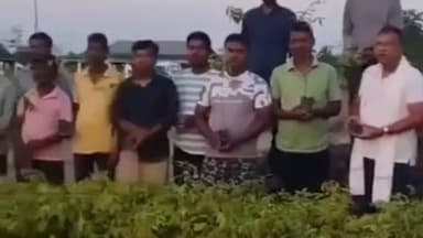 টিংখং: ৰাজগড়ত বেটাৰি ৰিক্সা চালকসকলক মেহগনি গছপুলি বিতৰণ মন্ত্ৰী বিমল বৰাৰ