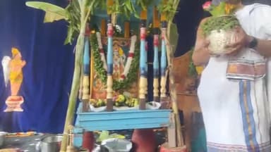 ఉండి: కాళ్ళకూరు స్వయంభు శ్రీ వెంకటేశ్వర స్వామి ఆలయంలో సుమారు 1000 మందితో సామూహిక సత్యనారాయణ స్వామి వ్రతాలు