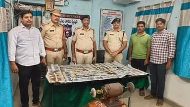 తిరువూరులో కోడి కత్తులు తయారు చేసే యంత్రం సీజ్.. 400 కోడి కత్తులు స్వాధీనం: సీఐ గిరిబాబు