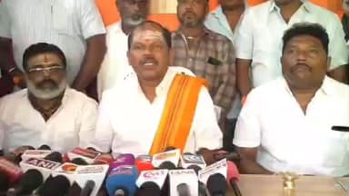 திண்டுக்கல் கிழக்கு: குமரன் திருநகர் அருகே இந்து மக்கள் கட்சித் தலைவர் அர்ஜுன் சம்பத் பேட்டி