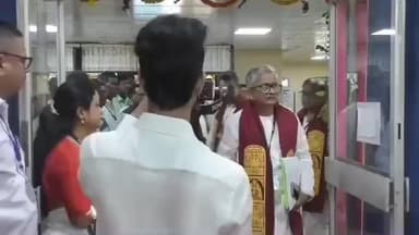 হরিণঘাটা: ২৩তম সমাবর্তন অনুষ্ঠানে এলেন রাজ্যপাল।