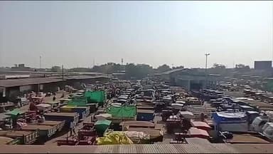 તાલોદ: તલોદ યાર્ડમાં ખેતપેદાશોની ભારે આવક