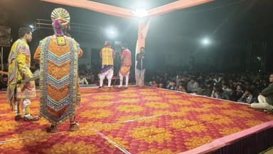 મેંદરડા: મેંદરડા તાલુકાના મોટી ખોડીયાર ગામે રામદેવજી મહારાજનાં જીવન ચરિત્ર પર આધારિત "રામા મંડળ"નું આયોજન કરવામાં આવ્યું