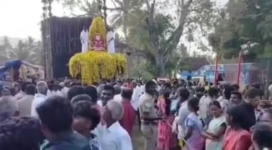 பாப்பிரெட்டிபட்டி: கூத்தாண்டவர் தேர் திருவிழா கொண்டாட்டம் பக்தர்களுக்கு ரத்த சோறு பிரசாதம்