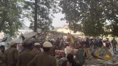 यमुनानगर नगर से जगाधरी रोड सडक के किनारे बनी झुगिओ को हटाया गया!