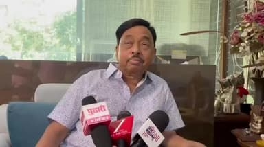 कणकवली: काँग्रेसने दुकान बंद करावे खासदार नारायण राणे, कणकवली येथे प्रतिक्रिया