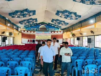 ರಾಣೇಬೆನ್ನೂರು: ನಗರದಲ್ಲಿ ಜಿಲ್ಲಾ ಮಟ್ಟದ ಉದ್ಯೋಗ ಮೇಳದ ಸ್ಥಳ ಪರಿಶೀಲಿಸಿದ ಶಾಸಕ ಕೋಳಿವಾಡ