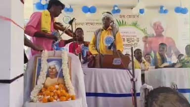 বিনপুর ২: ধরতি আবা ,স্বাধীনতা সংগ্রামী বীরসা মুন্ডার জন্মজয়ন্তী স্মরণে বেলপাহাড়ীতে জয় জোহার মেলার উদ্বোধন, উপস্থিত BDO