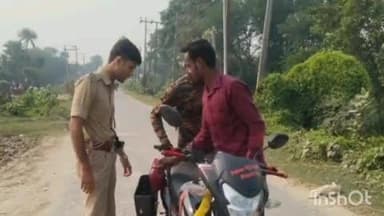 पतरघट: पस्तपार थाना क्षेत्र में अपराध रोकने के लिए सघन वाहन चेकिंग जारी