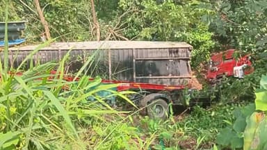 തൊടുപുഴ: തൊടുപുഴ പൊൻകുന്നം പാതയിൽ നെല്ലാപ്പാറയിൽ നിയന്ത്രണം വിട്ട കണ്ടെയ്നർ ലോറി താഴ്ച്ചയിലേക്ക് മറിഞ്ഞ് ഒരാൾ മരിച്ചു