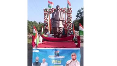 જામજોધપુર: સરદાર વલ્લભભાઈ પટેલની 150મી જન્મ જયંતી અવસરે દલદેવડીયા થી સડોદર સુધી પદયાત્રા યોજાય