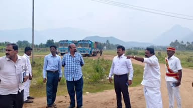 பாப்பிரெட்டிபட்டி: பையர்நத்தம் பகுதியில் முதல்வர் பங்கேற்கும் விழாவிற்கு இடம் தேர்வு மாவட்ட ஆட்சியர் சதீஷ் ஆய்வு