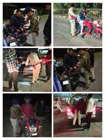 पुलिस_अधीक्षक, कटिहार के निर्देशानुसार अपराध की रोकथाम एवं सुरक्षा व्यवस्था बनाए रखने हेतु #कटिहार_पुलिस द्वारा सभी थाना क्षेत्रों में सघन वाहन जाँच अभियान चलाया जा रहा है।