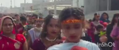 मधवापुर: मुखियापट्टी के लालू नगर में पांच दिवसीय महावीरी झंडा मेला भव्य कलश यात्रा के साथ शुरू