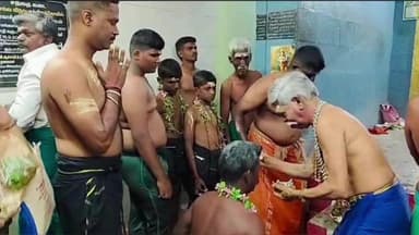 இராஜபாளையம்: மேற்கு தொடர்ச்சி மலை அடிவாரத்தில் அமைந்துள்ள அய்யனார் கோவில் புத்தூர் ஐயப்பன் கோவில் கார்த்திகை 1தேதி ஐயப்பனுக்கு மாலை அணிவித்து விரதம் தொடங்கினர்