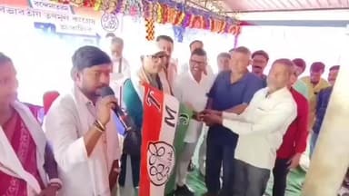 দাঁতন ২: দাঁতন দু'নম্বর ব্লকের হরিপুরে বিজেপি ছেড়ে তৃণমূলে যোগদান দশটি পরিবারের