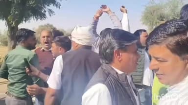 सुजानगढ़: सुजानगढ़ के सालासर में ट्रैक्टर मार्च को पुलिस ने रोका, पुलिस का जाप्ता रहा तैनात