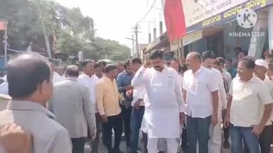 ಗಂಗಾವತಿ: ಮುಖ್ಯ ಮಂತ್ರಿಗಳ ಅಮೃತ ನಗರೋತ್ತಾನ ಯೋಜನೆ ಶಂಕುಸ್ಥಾಪನೆ ಕಾರ್ಯಕ್ರಮ ನಗರದಲ್ಲಿ ಸಚಿವ ಶಿವರಾಜ ತಂಗಡಗಿ ಚಾಲನೆ