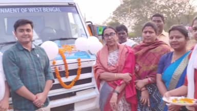 গড়বেতা ১: গড়বেতা ১ নম্বর এবং দু'নম্বর ব্লকে ভ্রাম্যমান চিকিৎসা পরিষেবা দেওয়ার লক্ষ্যে অ্যাম্বুলেন্সের শুভ উদ্বোধন করলেন বিধায়ক