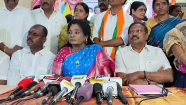 வேளச்சேரி: சேகர்பாபு அறநிலையைத் துறையை விட்டு வெளியேற வேண்டும் - மகாலட்சுமி மஹாலில் தமிழிசை எச்சரிக்கை