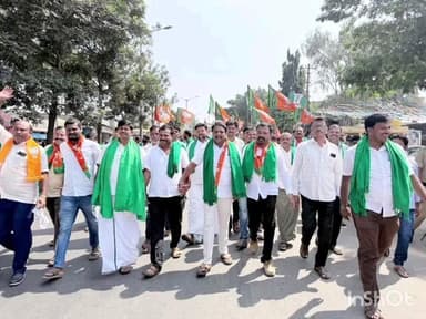 ರಾಣೇಬೆನ್ನೂರು: ನಗರದಲ್ಲಿ ರಾಜ್ಯ ಸರಕಾರದ ವಿರುದ್ಧ ಬಿಜೆಪಿ, ಜೆಡಿಎಸ್ ಪ್ರತಿಭಟನೆ